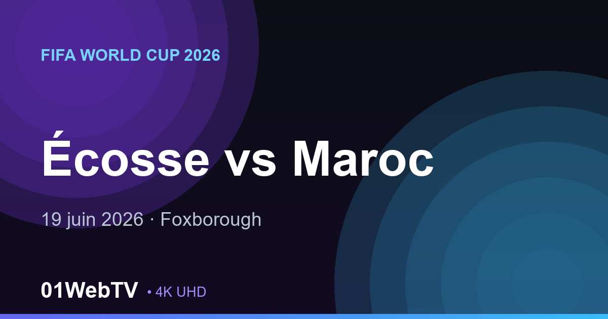 Écosse vs Maroc