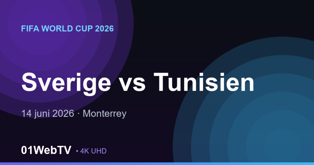 Sverige vs Tunisien