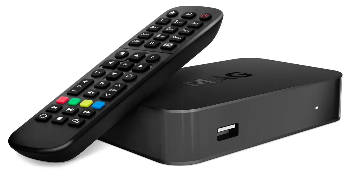 Experience the future of television with 4K MAG Box featuring built-in Wi-Fi module, Android TV, Dolby Digital, and HEVC codec. Enjoy IPTV OTT projects, live TV